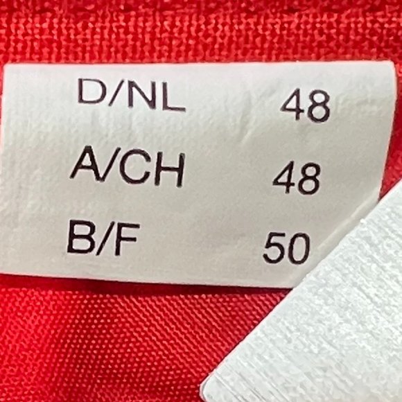 VTG📌90's Viscose Blend Fire Red Plus Size Pencil Maxi Skirt - Picture 12 of 14